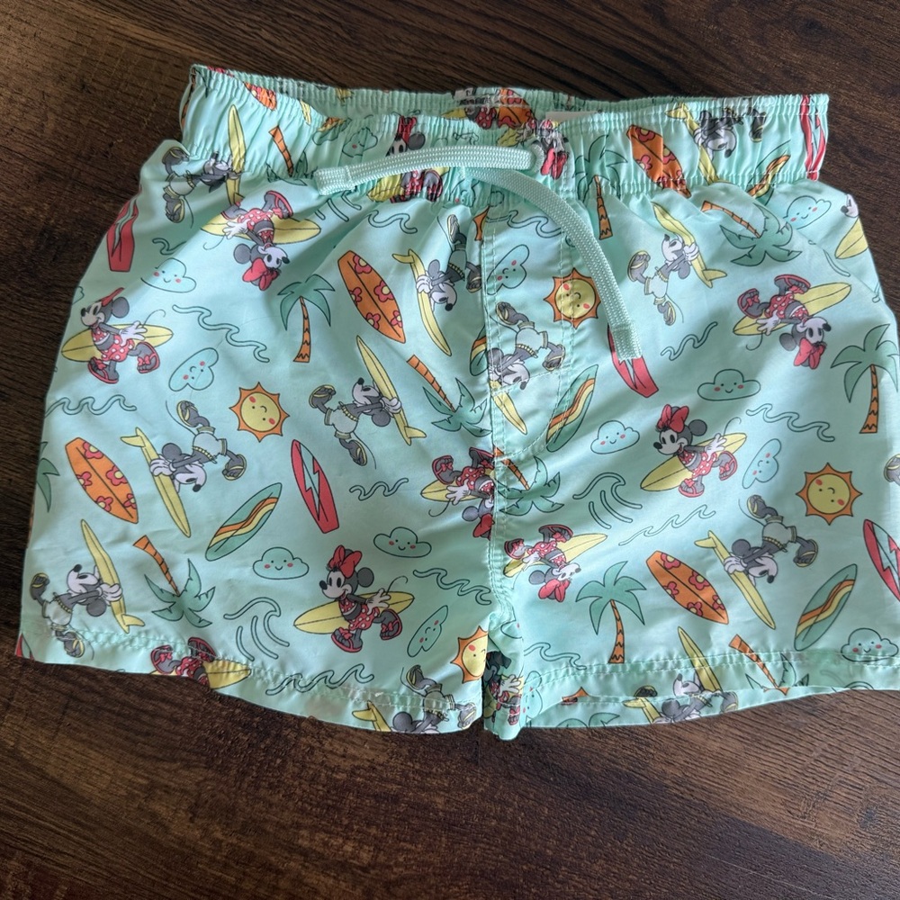 Disney Kids Surfing Character Shorts - Light Green